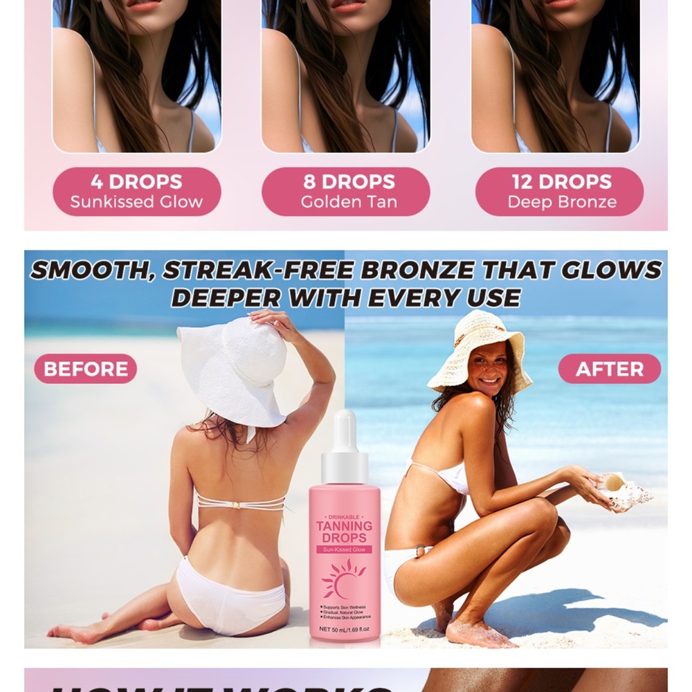 Drinkable Tanning Drops - Picture 9 of 15